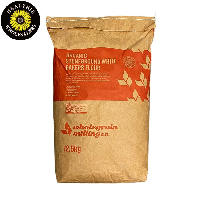 Flour - White Plain Unbleached Organic Bakers (Stoneground)
