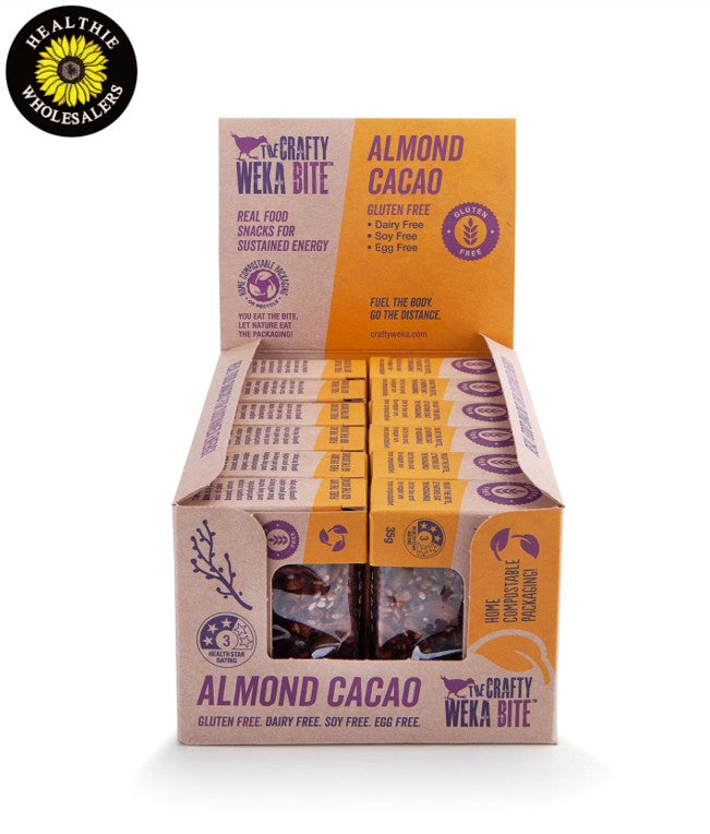 Weka Bars - Almond and Cacao (12 x 70g Bars Box Buy)