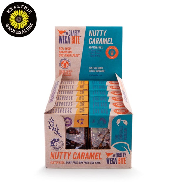 Weka Bar - Nutty Caramel (12 x 70g Bars Box Buy)