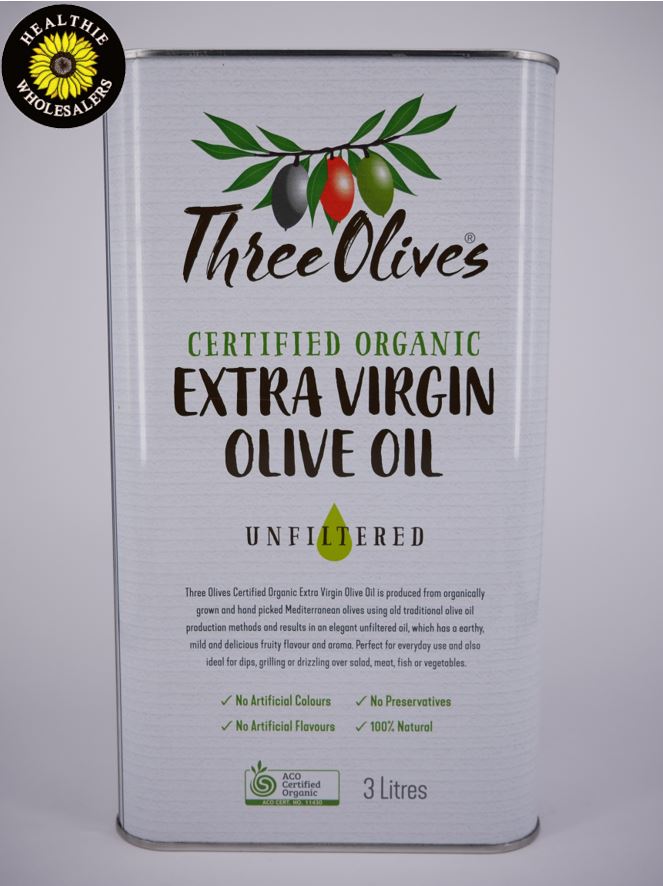 Olive Oil - Organic Extra Virgin (1L & 3L)