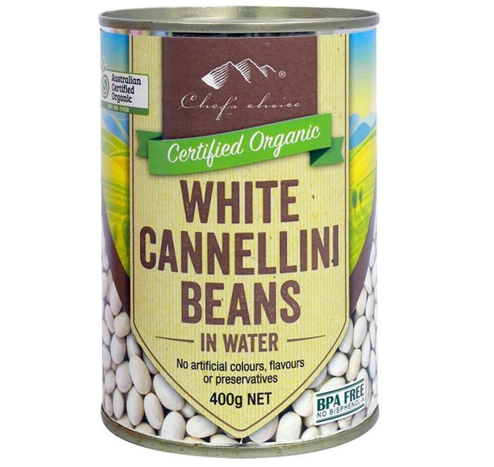 White Cannellini Beans in Water - Organic
