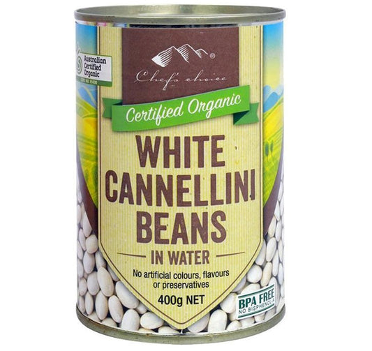White Cannellini Beans in Water - Organic