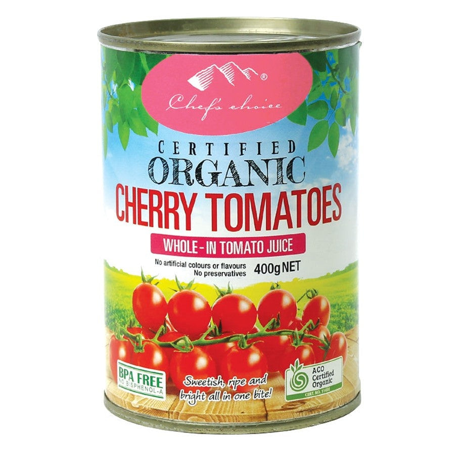 Cherry Tomatoes Whole in Juice - Organic
