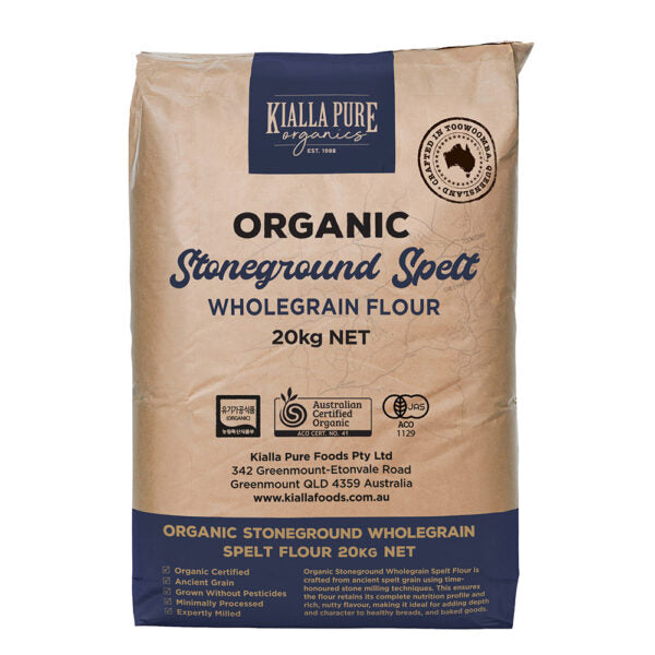 Flour - Spelt Wholegrain Organic (Stoneground)