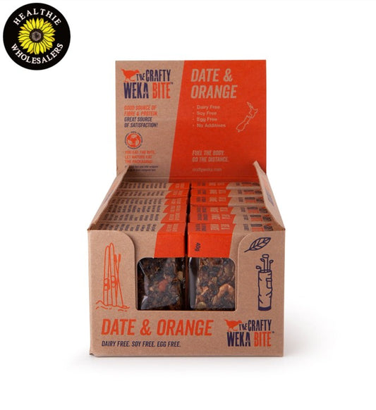 Weka Bars - Date and Orange (12 x 75g Bars Box Buy)